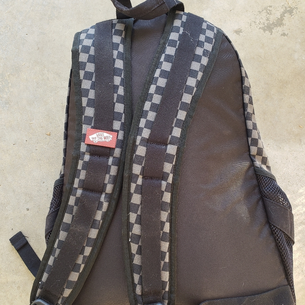 Vans checker backpack.